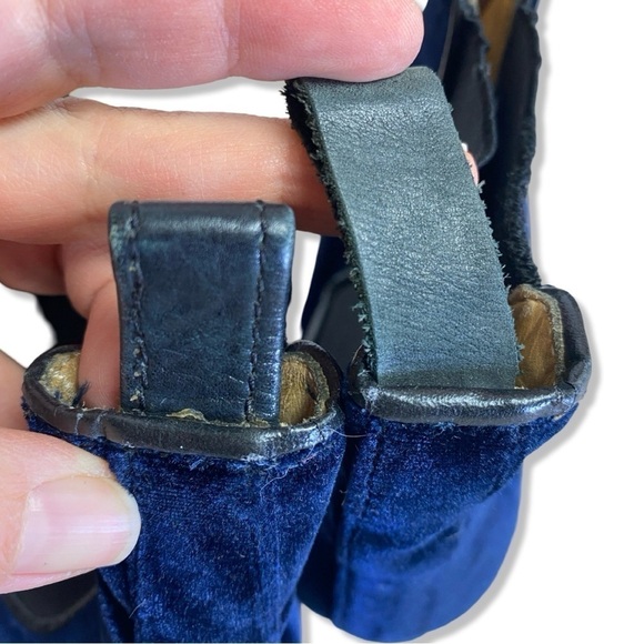 ⭐️BLUE VELVET Ankle Boots Size 8.5 - Picture 10 of 12